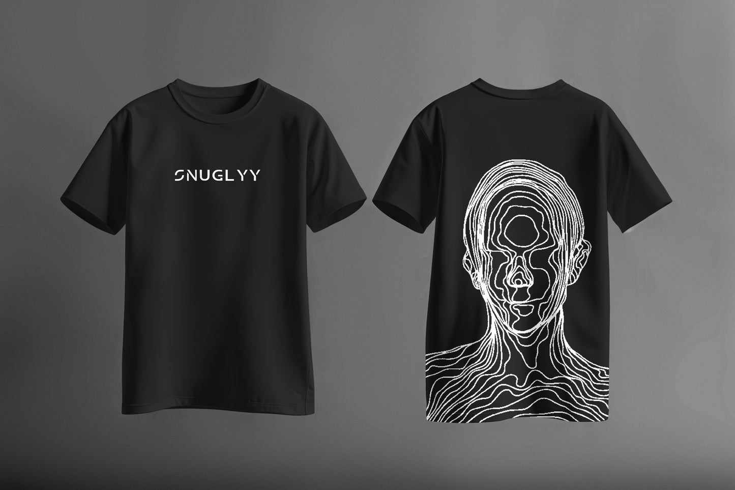 "ILLUSION FACE" Printed Cool Aesthetic Tshirt