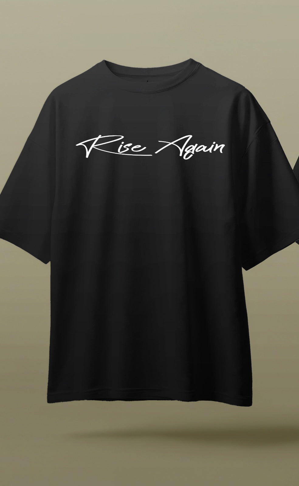 "Rise Again" Vintage Persian Rug Streetwear T-Shirt - Oversized Graphic Tee